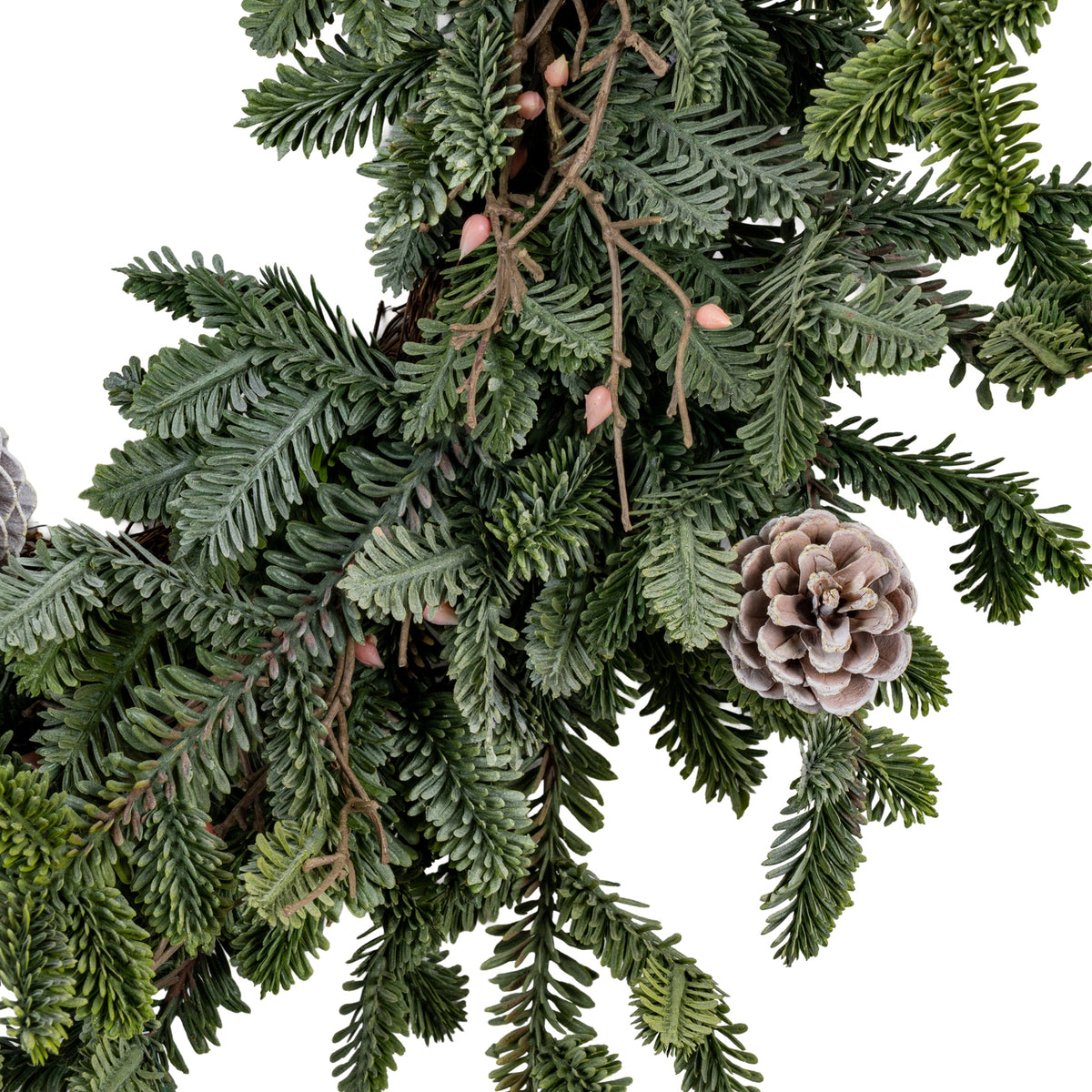 Woodland Pine Wreath With Pinecones image 3