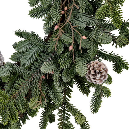 Woodland Pine Wreath With Pinecones image 3