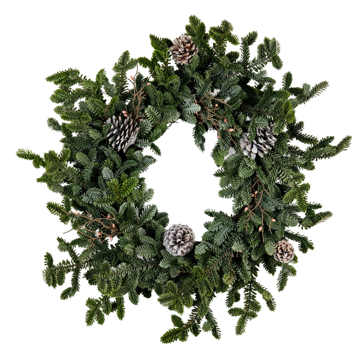 Woodland Pine Wreath With Pinecones image 1