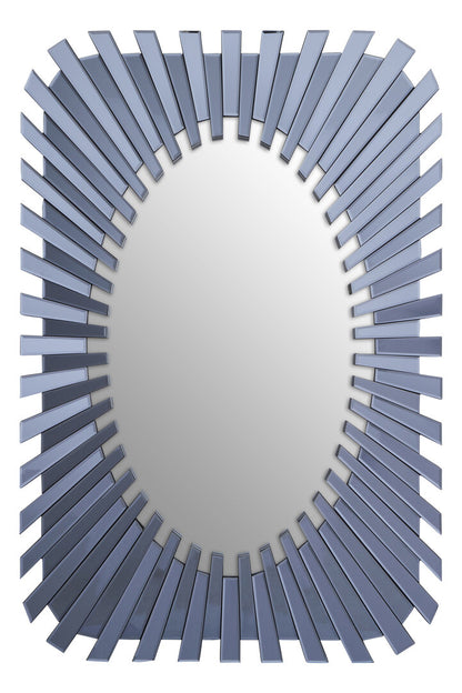 Como Grey Sunburst Wall Mirror