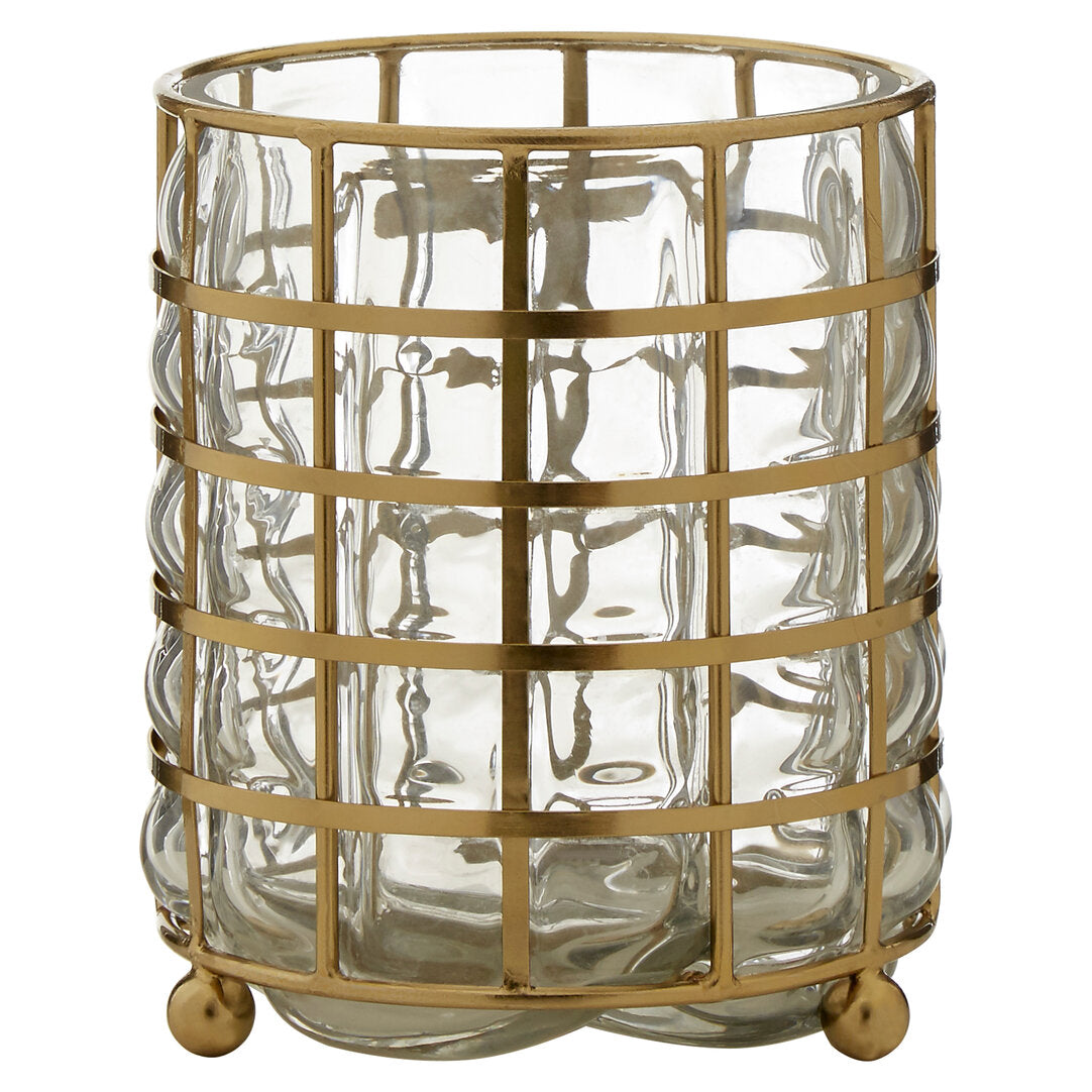 Dorizetta Small Wireframe Hurricane Lamp