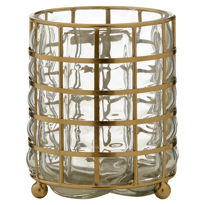 Dorizetta Small Wireframe Hurricane Lamp
