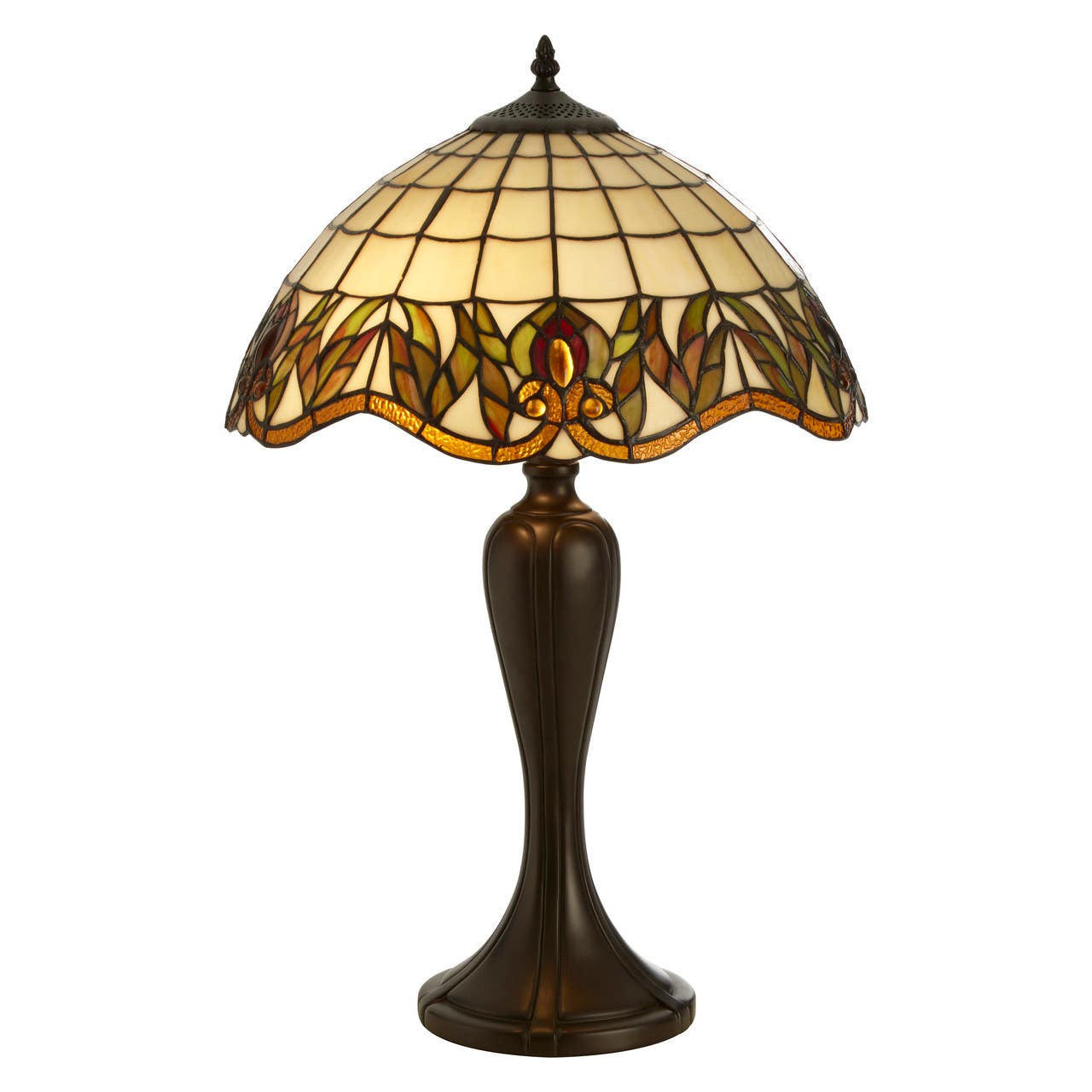 Elisso Tiffany Umbrella Shade Table Lamp