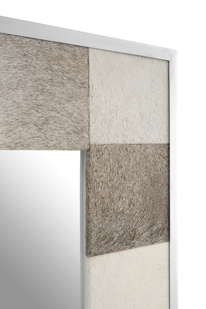 F&M Townhouse Leather Patchwork Wall Clock