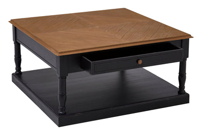 Furore 1 Drawer Black Coffee Table