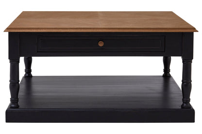 Furore 1 Drawer Black Coffee Table