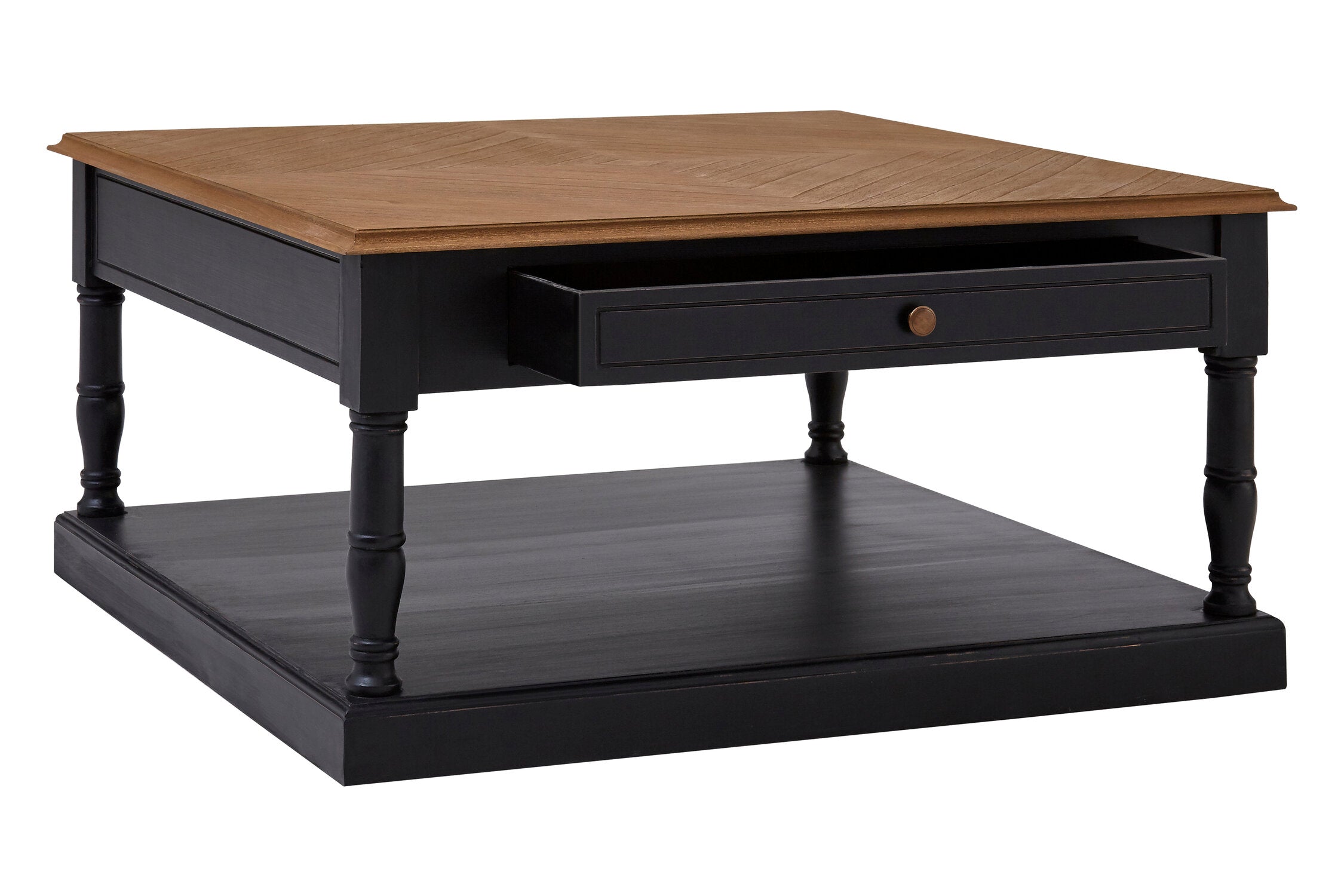 Furore 1 Drawer Black Coffee Table
