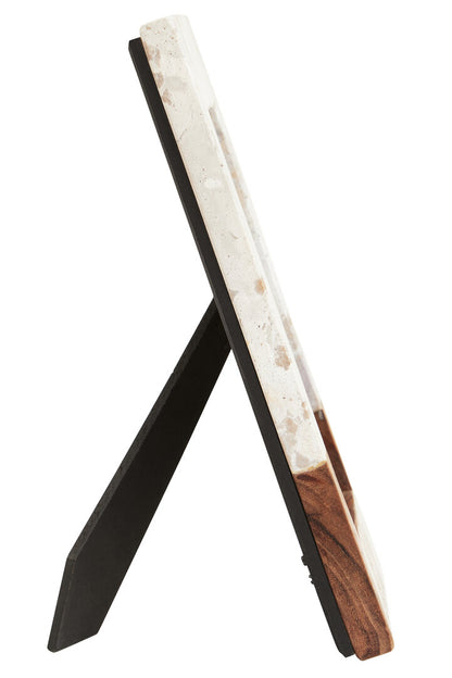 Gionaro Marble and Acacia 5In X 7In Large Photo Frame