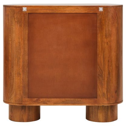 Grosseto Two Door Brown Mango Wood Cabinet