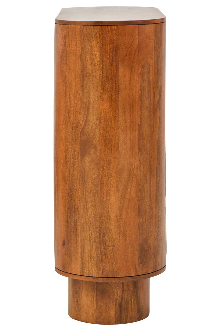 Grosseto Two Door Brown Mango Wood Cabinet