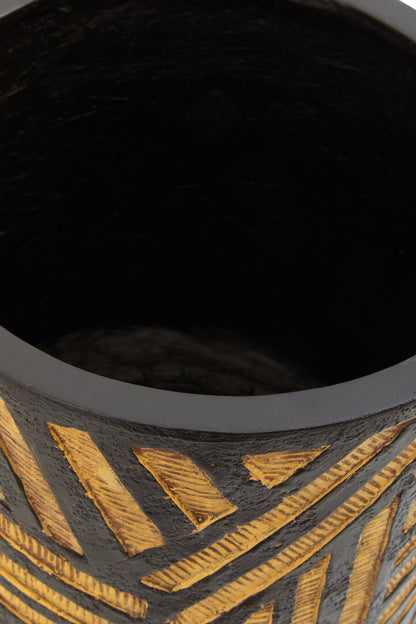 Lumidora Natural And Black Planter
