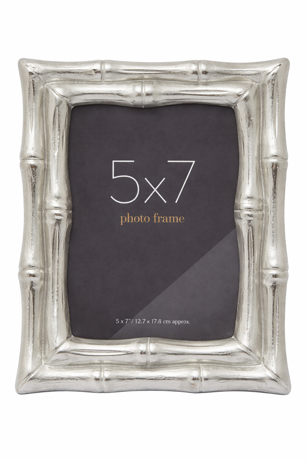 Lumiria Silver Finish Bamboo Effect 5In x 7In Photo Frame