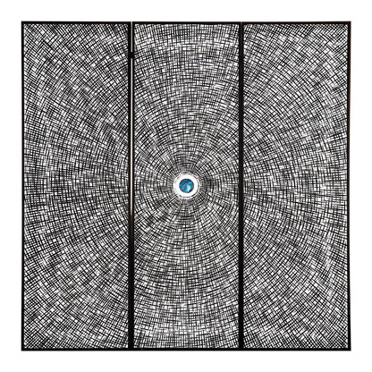 Querina Wood Carving And Circle Wall Art