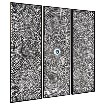 Querina Wood Carving And Circle Wall Art