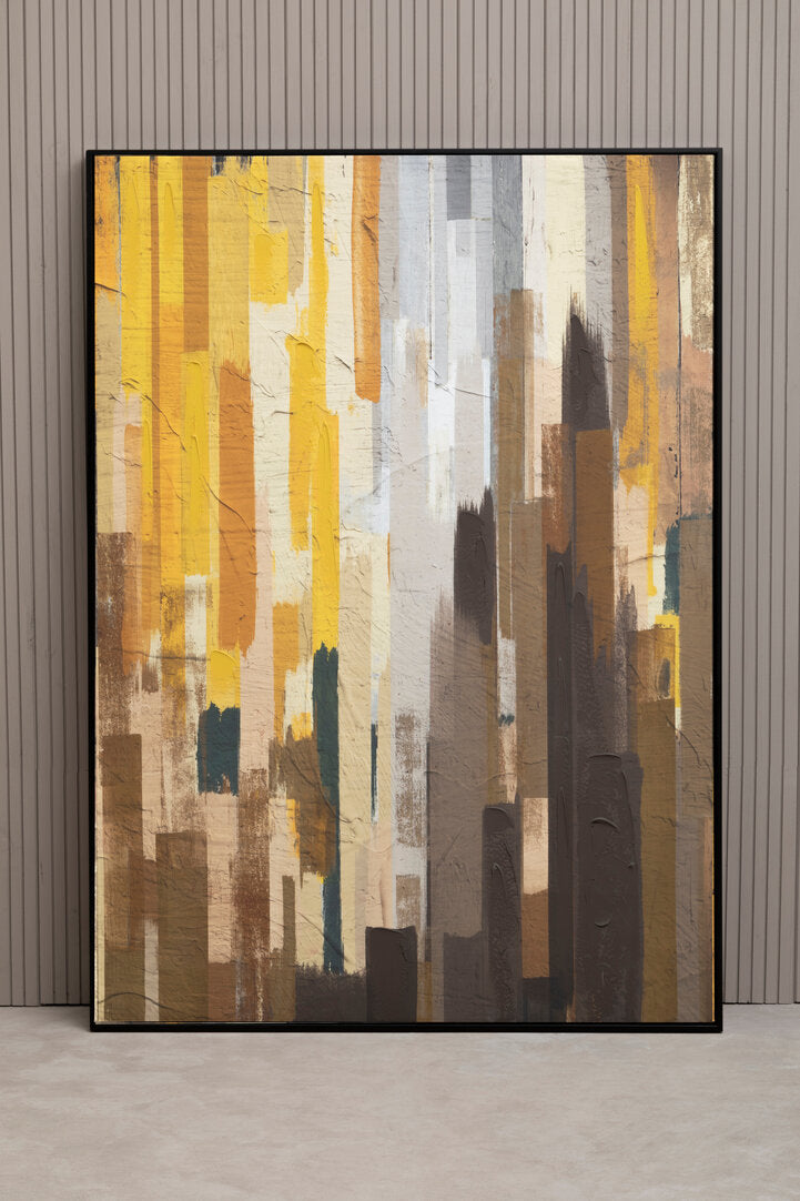 Queridora Ochre Canvas Wall Art