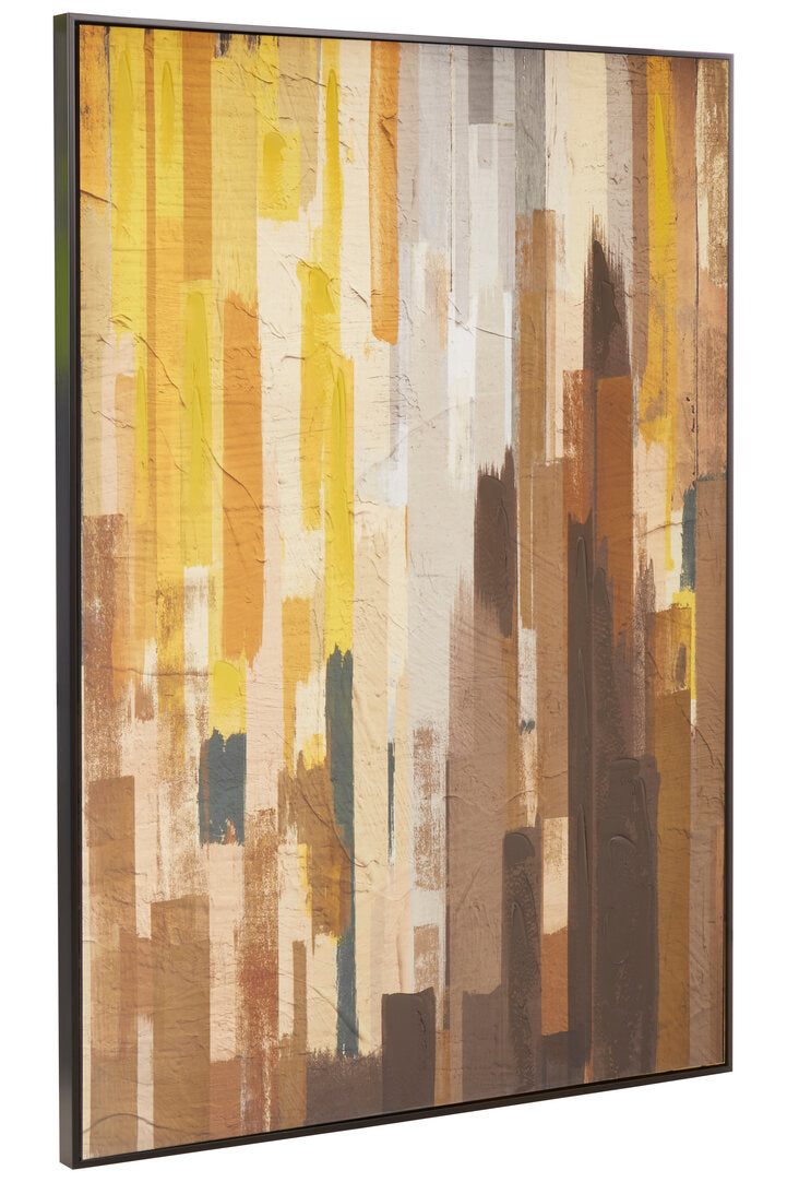 Queridora Ochre Canvas Wall Art