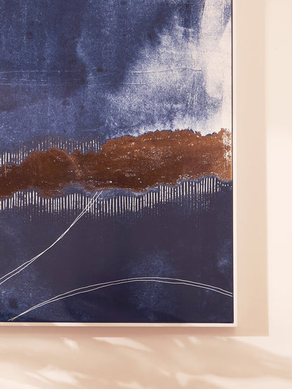 Querinza Blue And Gold Wall Art