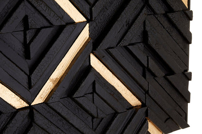 Querira Black Wood Carving Wall Art