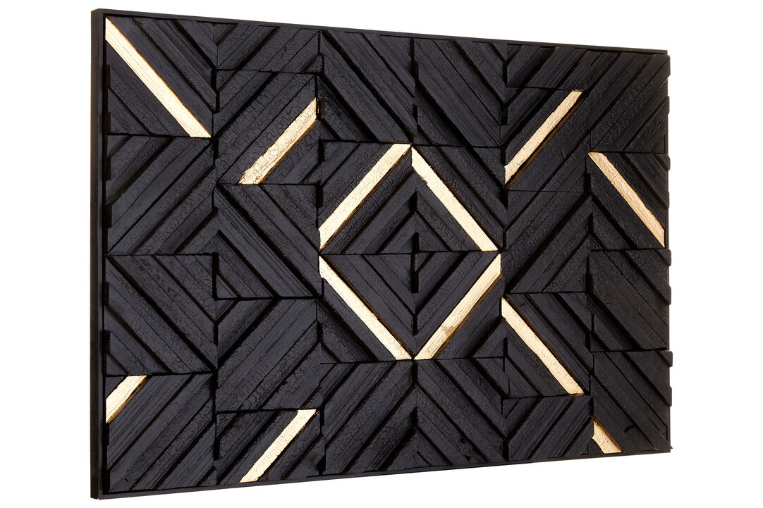 Querira Black Wood Carving Wall Art