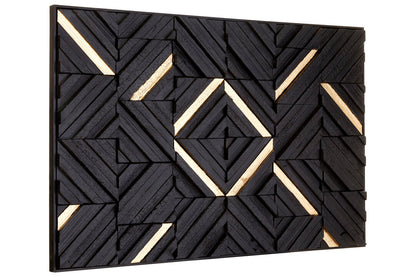 Querira Black Wood Carving Wall Art