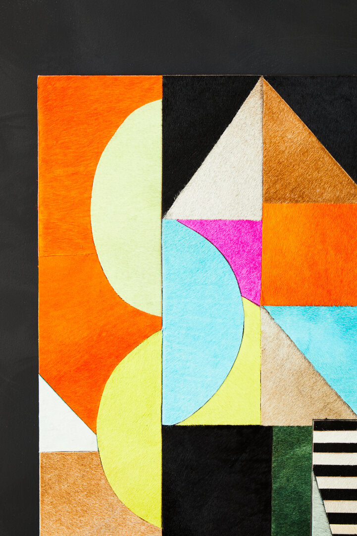 Rivara Genunie Leather Abstract Wall Art