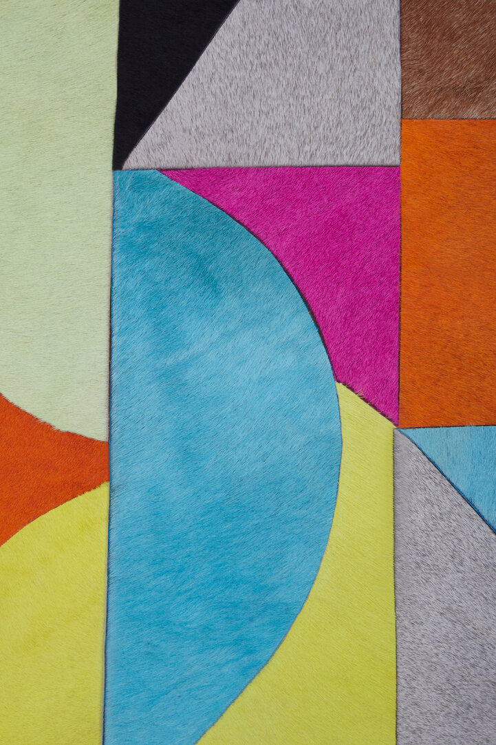 Rivara Genunie Leather Abstract Wall Art