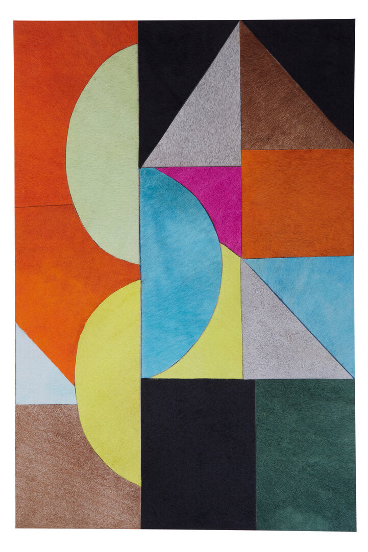 Rivara Genunie Leather Abstract Wall Art