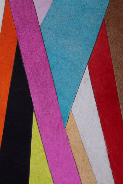 Olbia Genuine Leather Striped Wall Art