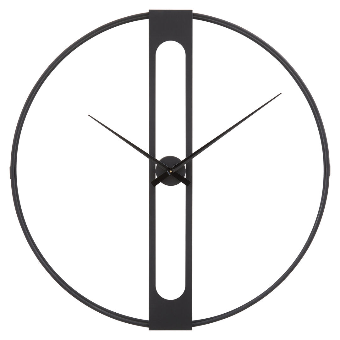 Tessla Black Metal Wall Clock