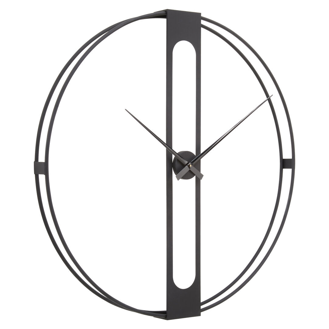 Tessla Black Metal Wall Clock