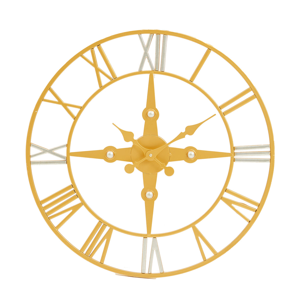 Velanza Gold and Silver Wall Clock