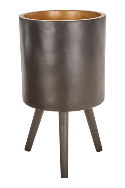 Zumila Large Black Finish Planter
