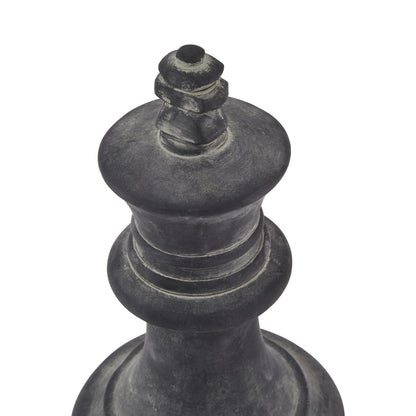 Zelquin Grey King Chess Piece — product-only view