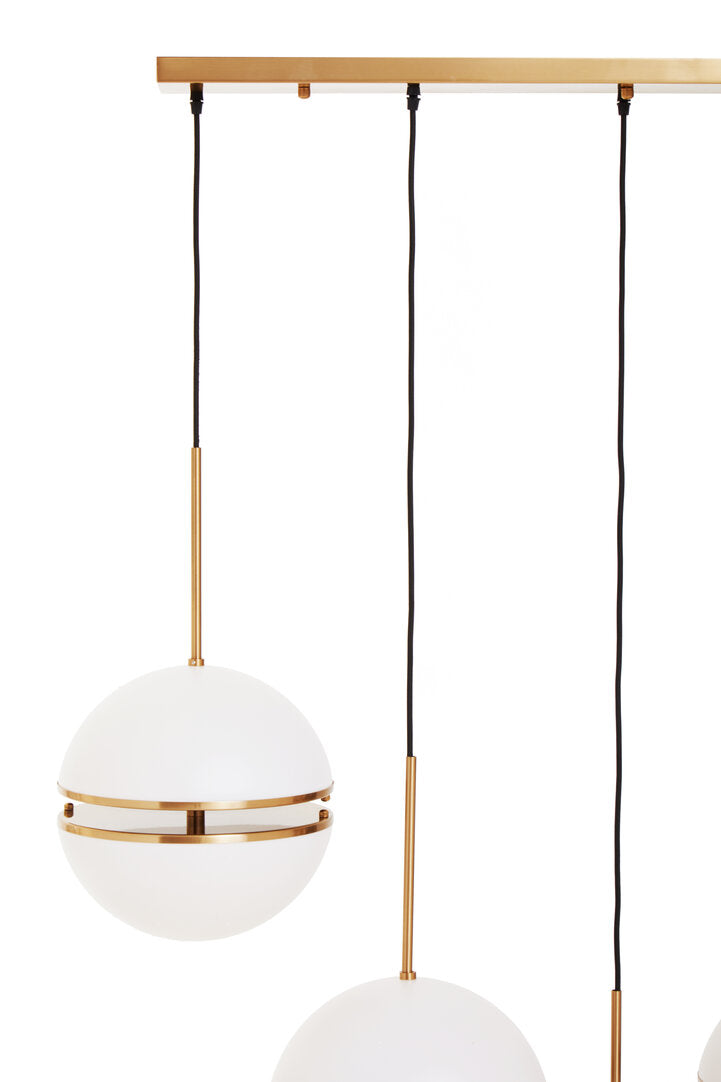 Arito Five Ball Brass Pendant Light