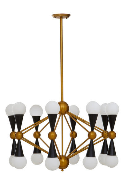 Arizza Brass And Black Metal Pendant Light