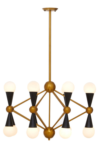 Arizza Brass And Black Metal Pendant Light