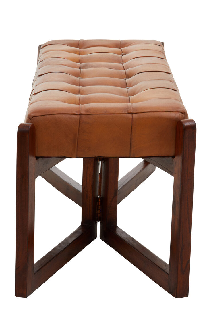 Asti Bench With Wooden Base