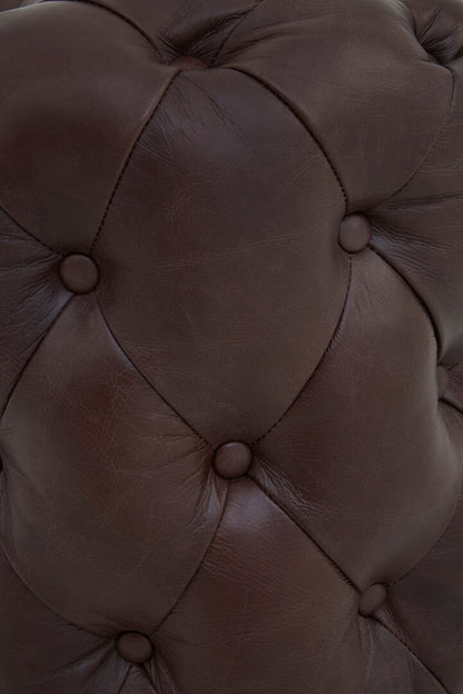 Belna Coffee Leather Stool