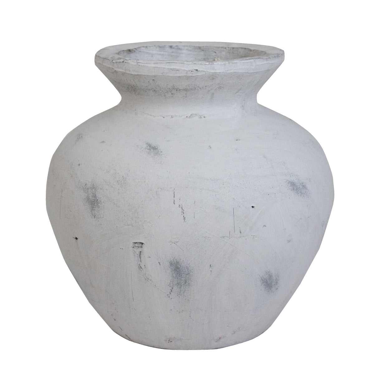 Stellvik Antique White Vase — product-only view