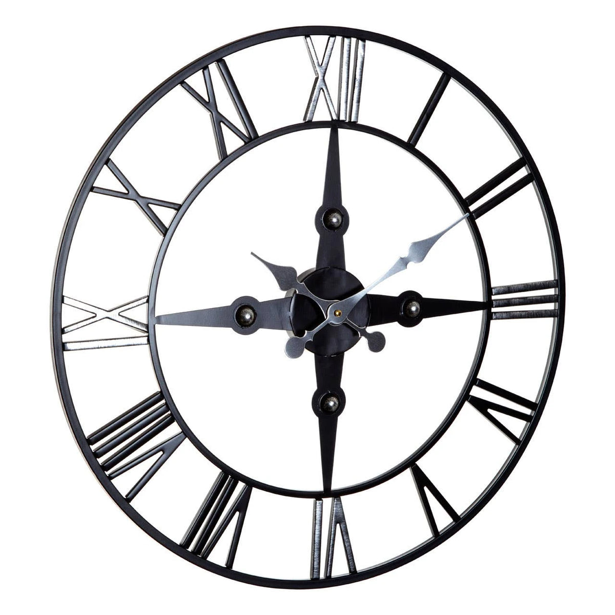 Tavren 59cm Wall Clock – angled view