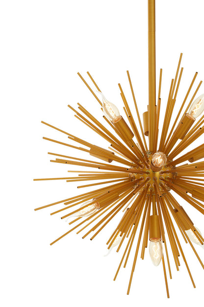 Arinello Brass Finish Metal Pendant Light