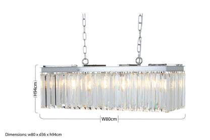 Arini Townhouse 8 Bulbs Pendant Light