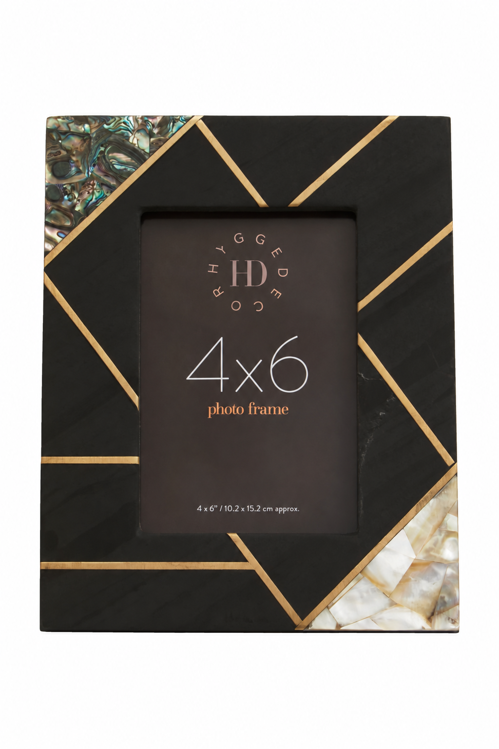 Abisko 4x6 Mother of Pearl and Gold Photo Frame