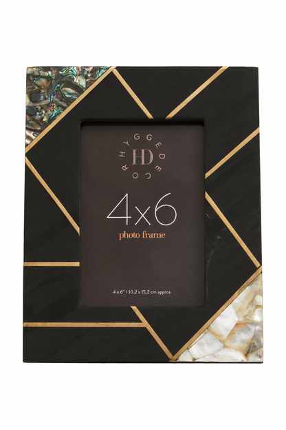 Abisko 4x6 Mother of Pearl and Gold Photo Frame