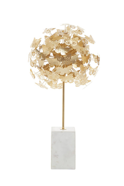 Polegate Gold Butterfly Sculpture