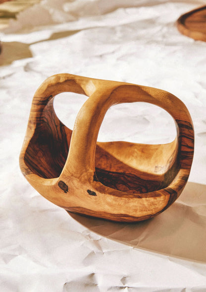Zendra Olive Wood Fruit Bowl image 6
