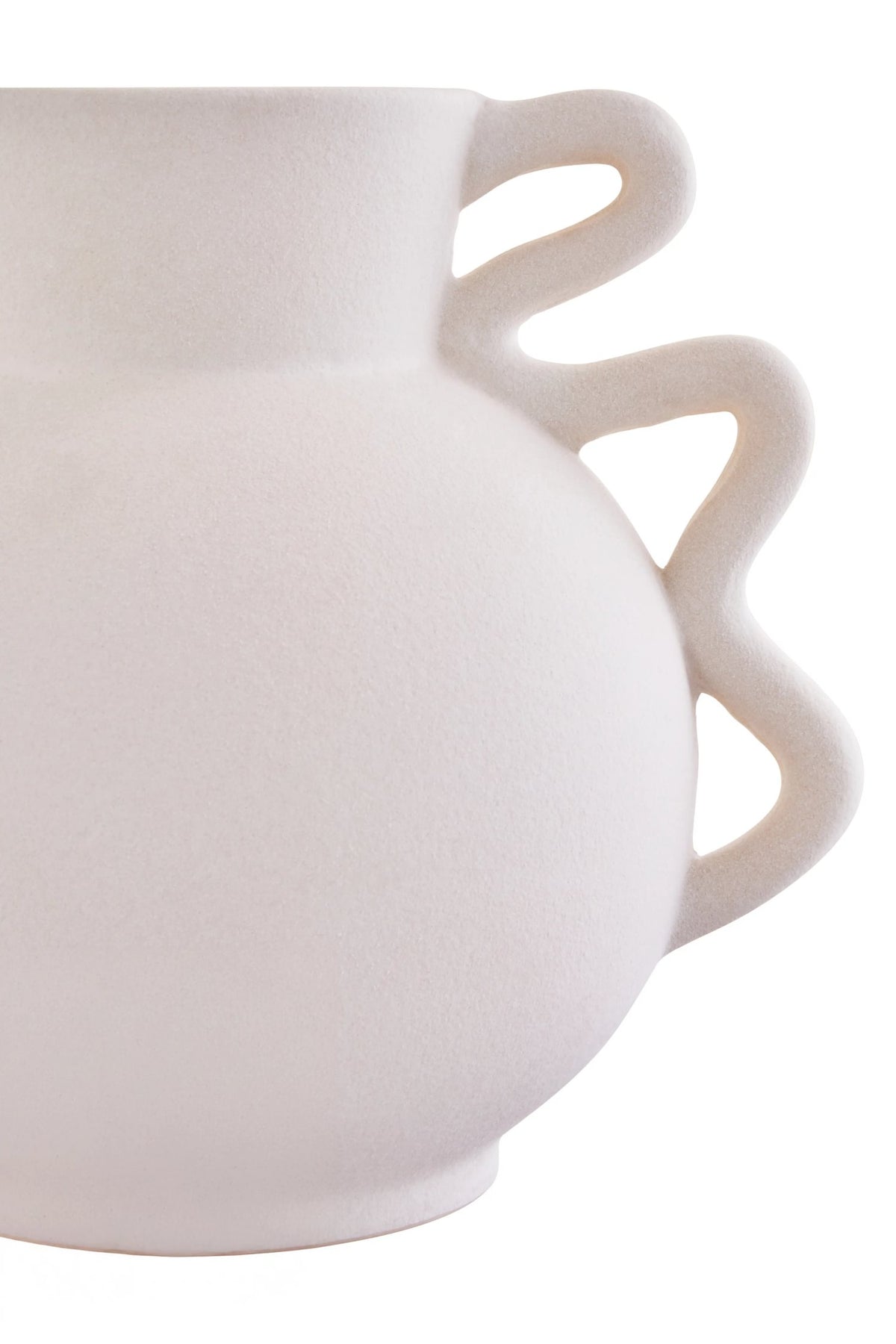 Loenvik White Small Handled Vase image 14