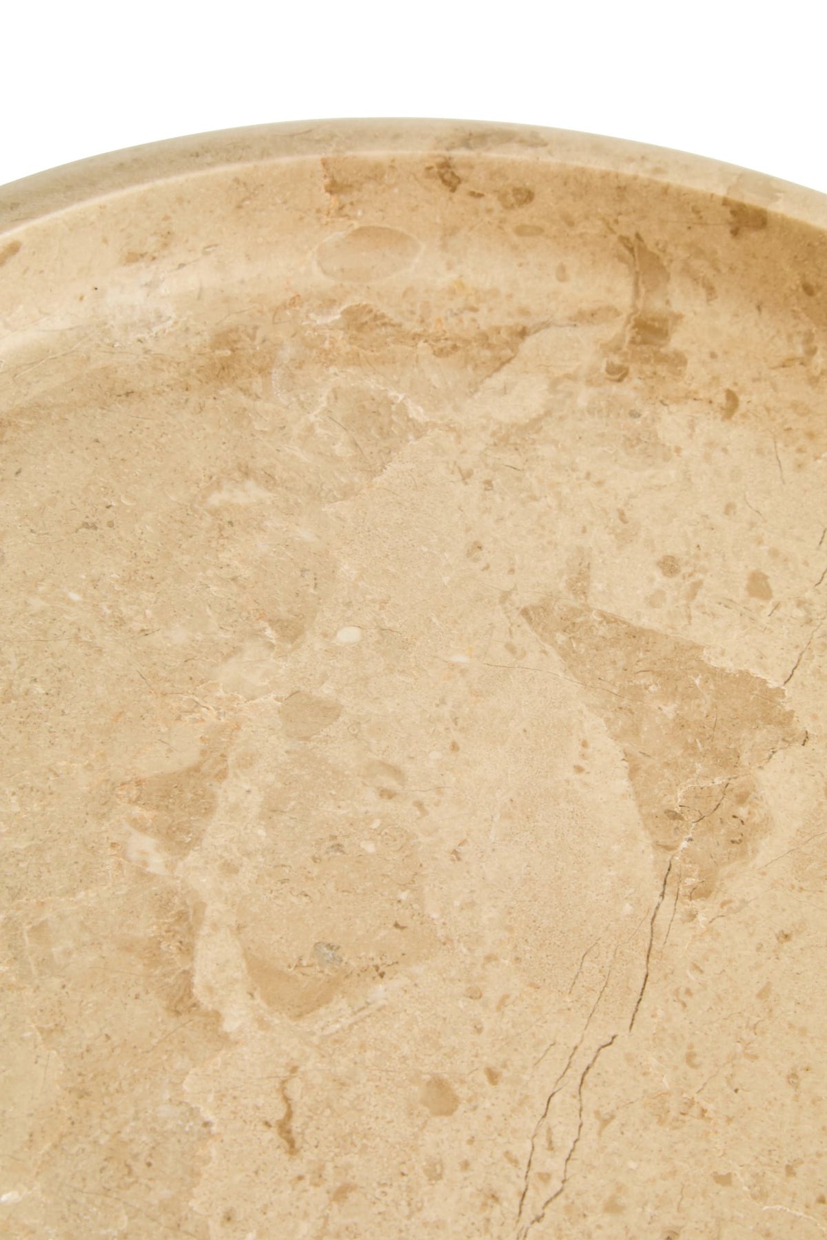 Evje Cream Marble Round Tray image 6