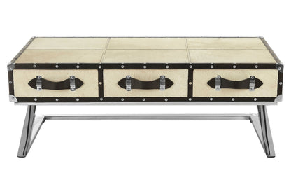 Alvar Natural Hair-on Leather Coffee Table image 1