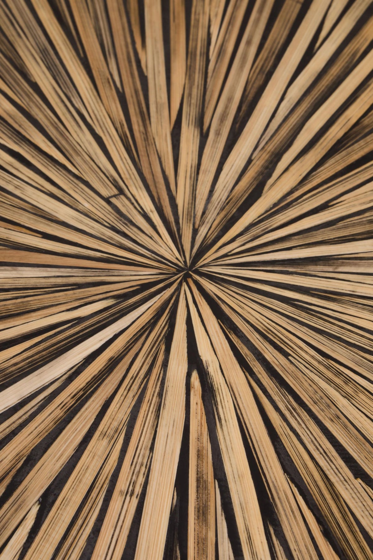 Selma Black Bamboo Inlay Coffee Table image 9
